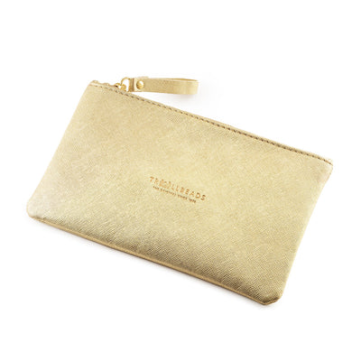 Goldene Kosmetiktasche Clutch