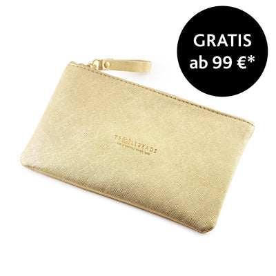 Goldene Kosmetiktasche Clutch