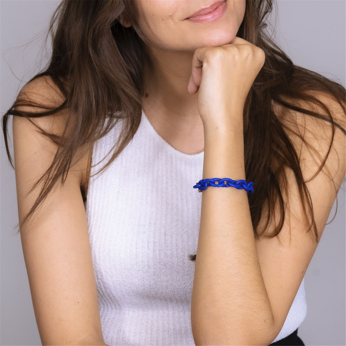 Cobalt Blue Bronze Bracelet